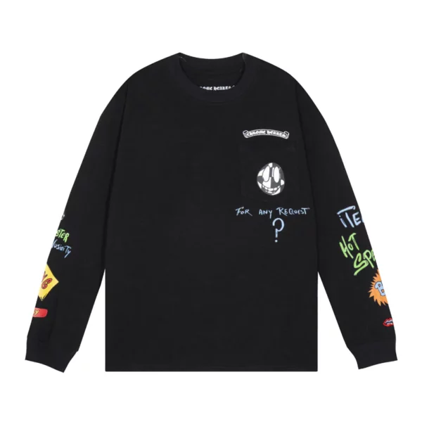 ChromeHearts Long Sleeve Black Sweatshirt